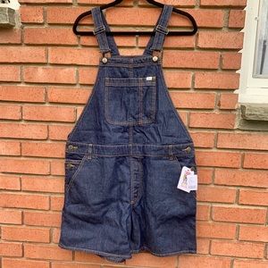 *NWT* Vans for OU Denim Overall Shorts